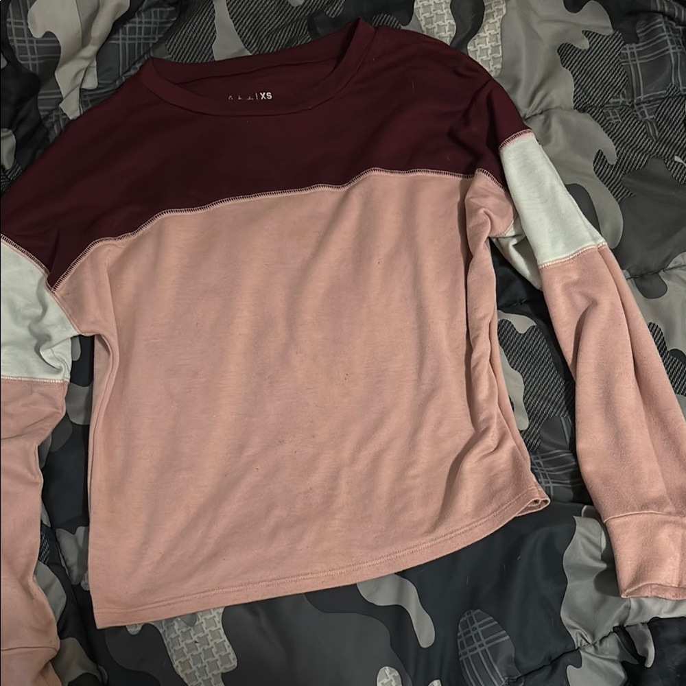 Colorblock Long Sleeve Top